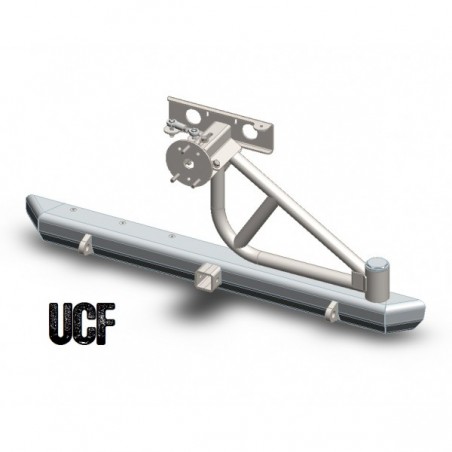 UCF Aluminum Rear Bumper with Tire Carrier for Jeep YJ & TJ
